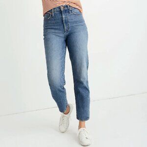 Madewell Classic Straight Leg Cropped Jean, Peralta Light Blue Wash, 24
